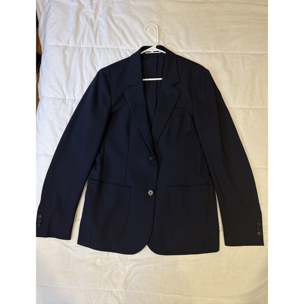 NWOT Lacoste Men's Motion Regular Fit Blazer Size 38R XS Navy Blue